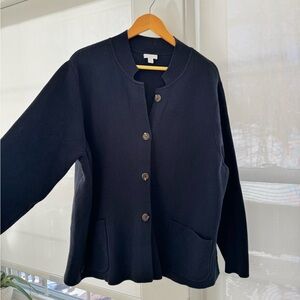 🪴J. Jill 3X Navy Sweater Blazer